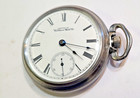 Antique 1893 Waltham Size 16 Sidewinder Pocket Watch - Train Case