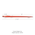 Titan C1 27  Square Hay Bale Spear  Rated 1 350 Lb  1 3 8  Wide Tapered
