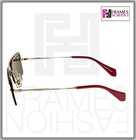 Miu Miu Societe Mu59ts Green Silver Square Crystal Fabric Sunglasses 59t Women