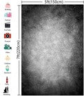 5x7ft Abstract Black Gray Photography Backdrop Portrait Photo Studio Background
