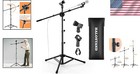 Professional Extendable Mic Stand With 2 Clips   Boom Arm For Studios And Stages