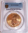 1927  20 Philadelphia Gem St Gaudens Double Eagle Pcgs Ms66   