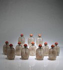 A Dozen Of Peking Glass Snuff Bottles