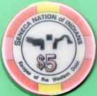  5 Casino Chip  Seneca  Niagara Falls  Ny  Z76 
