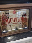 1975 Anheuser-busch Michelob Beer Wood Framed Mirror Sign 14  X 11  Vintage