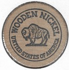 Happy Halloween From The Gables  Token coin  Buffalo Wooden Nickel