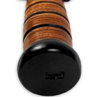 Reproduction Wwii Combat Usmc Kabar-style Fighting Knife With Leather Sheath