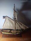 Vintage Wooden Sailing Ship Model   Ms Else   Nautical Decor 9  Lachmann
