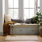 3 x5  Chunky Rectangular Handmade Woven Accent Rug Cream - Hearth   Hand