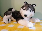 18  Fao Schwarz Siberian Husky Dog Plush Stuffed Animal    read Description   