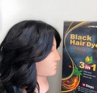Meidu Black 3-in-1 Moisturizing Hair Dye Shampoo  500 Ml  Unisex