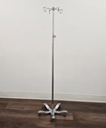 Stainless Steel Iv Pole 5-leg 2  Casters