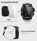Ultimal Rugged Case With Band For Apple Watch 49mm compatible With Apple Watch U