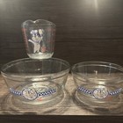 Pillsbury Doughboy Poppin fresh Anchor Ovenware 1 5   1qt Bowls   Measuring Cup