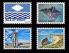 Isle Of Wight Local Post Uk Cinderella Stamps Self-adhesive Sticker Sheet