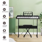 61-key Keyboard Black Digital Piano Starter Package With Stand  Bench  And More