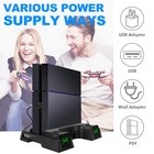 Wireless Dual Controller Charger Dock Station For Ps4 slim pro
