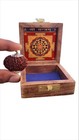 21 Mukhi Rudraksha Original Certified With Capping 32mm Red Dori 21 Face Rudraks