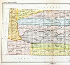 Antique 1899 Kansas Map Original - Ceded Indian Lands Treaties  13x7 5 