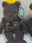 Mlb Salvino s Bamm Beano s Babe Ruth  9 Plush Bear 1927 Homerun  25 Kept Encased