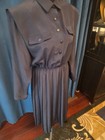 Betty White Owned   Worn 80 s Dk Blue Silk Dress From Golden Girls Costumer