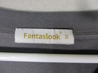 Fantaslook Womens Casual T-shirt Top Crew Neck Long Sleeve Size Xl Gray