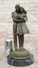 Signed Limited Edition Milo Mother Father And Baby Bronze Sculpture Statue Decor