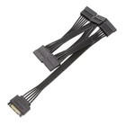 15pin Sata 1 Male To 5 Female Splitter Hard Drive Hdd Ssd Power Adapter Cable