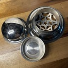 Vintage Silver Plate Coquillor Butter Curler Press 3 Piece Set