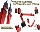2 Pack 3 Point Seat Belt Pads Universal Adjustable Retractable Lap Set For Go Ka