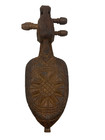 Vintage Nepali Wood Hand Carved Elephant Sarangi Folk Music Instrument
