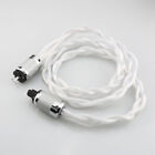 15awg Occ Hifi Power Cable Silver Plated Copper Audio Wire Us Plug Iec Connector