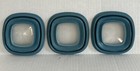Lot Of 3 Rubbermaid Replacement Lids 10m1m2 With Window Blue 5   Stackable