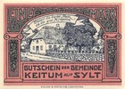 Germany   Notgeld  1  Mark  31 10 1921  Uncirculated Note Tx7