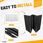 Black white Dj Foldable Facade Portable Event Booth Panels W carry Bag 4-panel