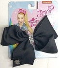 Jojo Siwa Bow Hair Clip Fun Fashion Yellow Coral Metallic Pink Black Rhinestone