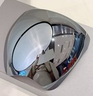 Silver Plated Abs Full Mask Mirror Visor Sunglasses Oversize Protection Glasses