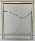 Vintage Art Deco White Carved Wood Frame 21 5 x17 5  Fits 20 x16 