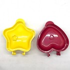 Avon 2010 Lot Of 2 Pie Molds Star And Heart New Old Stock
