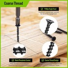 Meite Drywall Screws   8 X 3  Coarse Thread Wood Screws Phosphate Finish Phillip