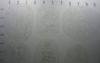 Vintage 80 s Acetate Tattoo Stencils  small Tats Set 10   Good Condition 