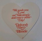Vintage 1978 Love Blondie Heart Valentines Day Promo Display Debbie Harry Heart