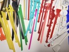Vintage Lot 75 Swizzle Sticks Cocktail Stirrers Vegas Ny Planter   s Peanut Mcm 