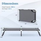 Costway Folding Camping Bed Outdoor Portable Military Cot Sleeping Hiking Travel