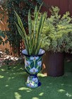 Lily Flower Pot Talavera Ceramic Planter   22  Handmade Pottery For Outdoor Yard