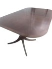 Duncan Phyfe Mahogany Double Pedestal Dining Table