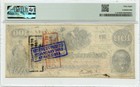 1862  100 Confederate States Of America T-41 Csa Pmg Au58
