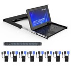 Mt-viki Rackmount Kvm 15 6  Lcd Console 8 Port Vga 1u For Server Data Center It