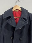 Vintage 1950s 60s Jim Penney Wool Coat Anchor Button Usn