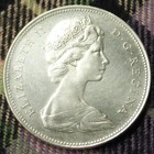1966 Voyageur Canada Dollar  Royal Canadian Mint Coin  80  Silver  Km  64 1